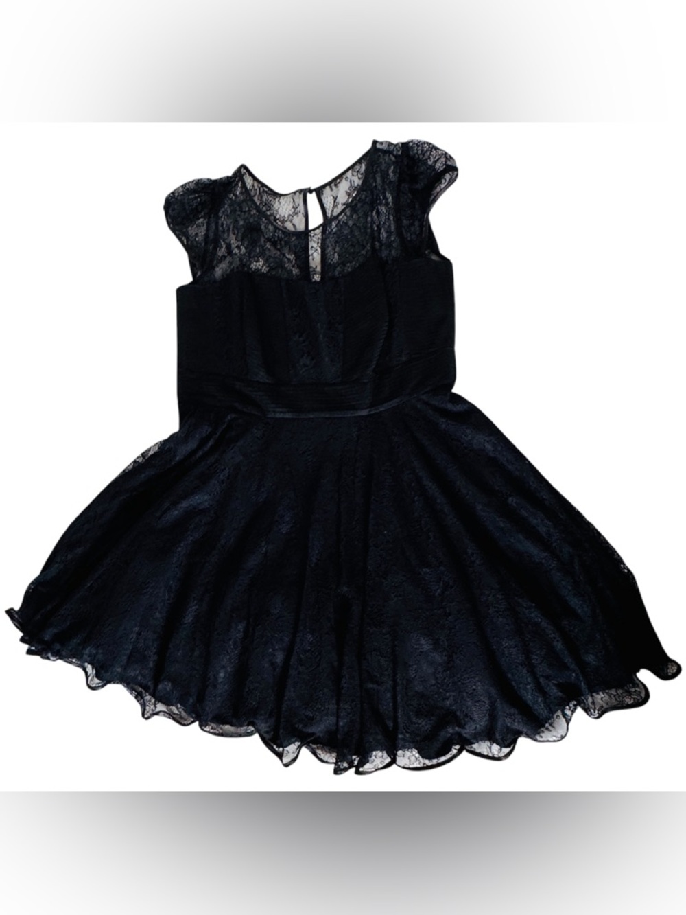 City Chic Audrey Fit and Flare Black Lace Dress, Size 18 (Runs Small) - Picture 4 of 10